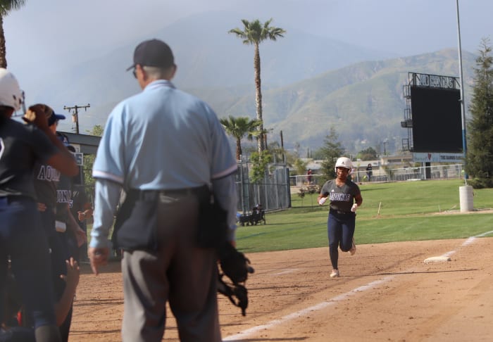 Aquinas softball Jaeya Butler profile by John Murphy 4-21-23042020233595
